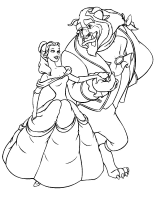 A coloring page of princess